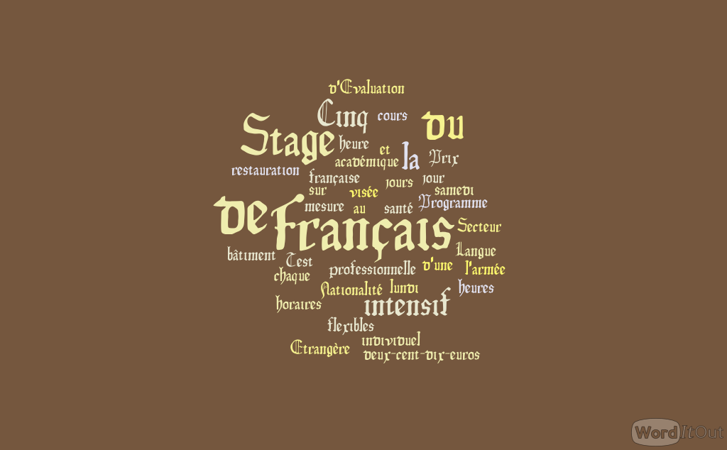 Cours de français - Classe de 5e