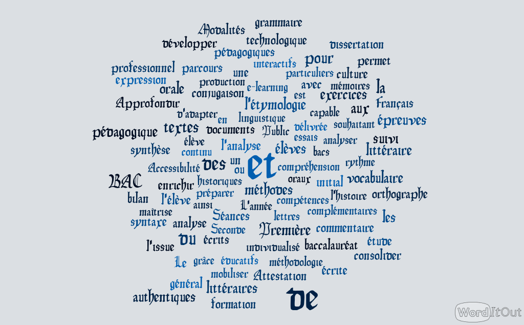 Visuel - Français académique - Terminale